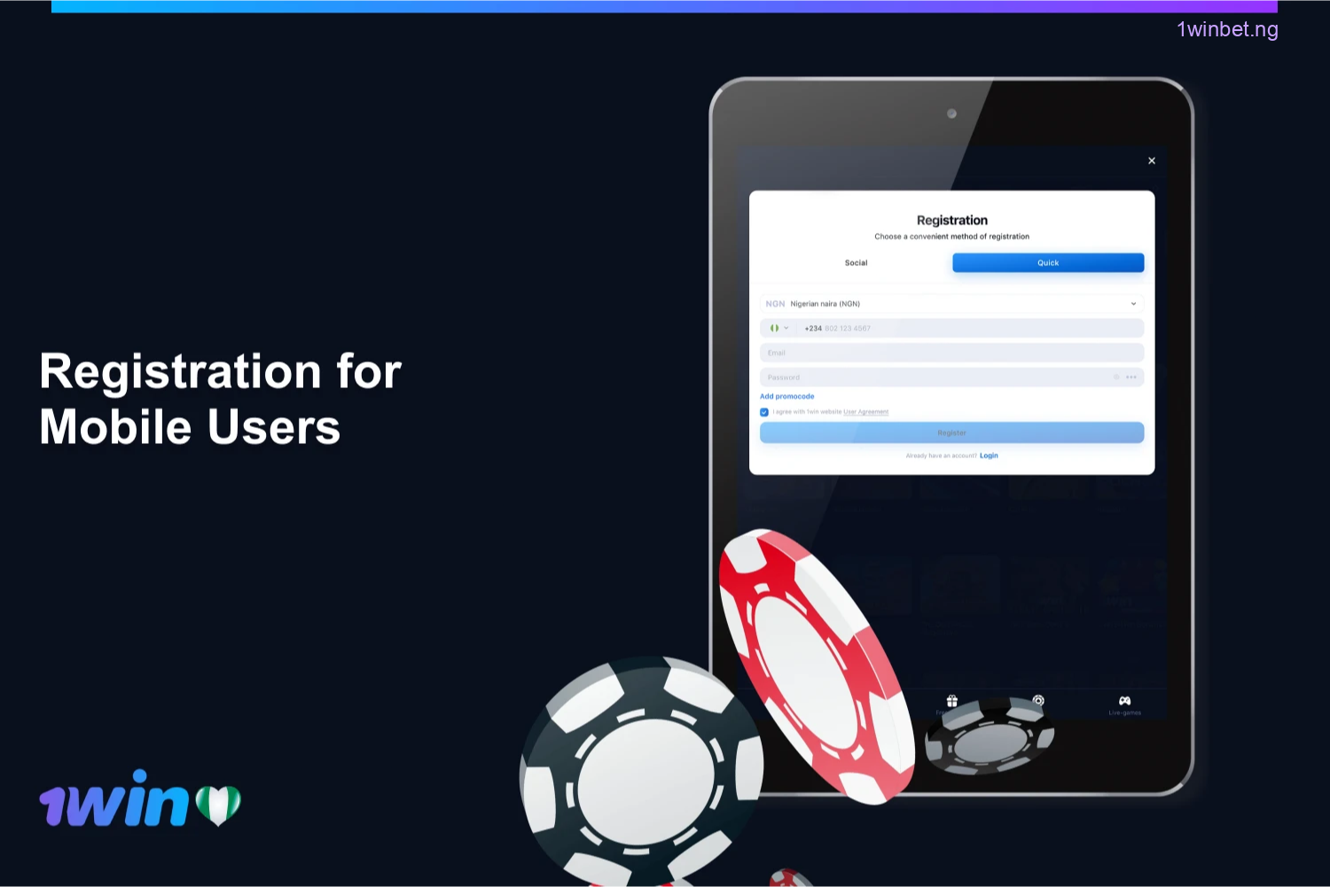 If you haven't accessed the 1win app for a while or have unintentionally logged out of your account, you’ll need to log back in manually. Just follow the steps below for a seamless login experience: