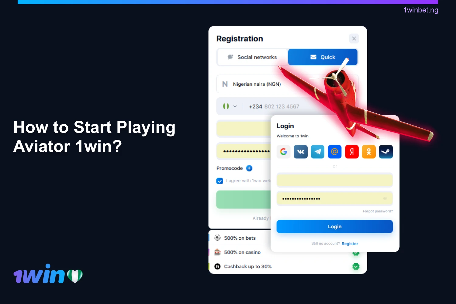 Getting started with Aviator at 1win Nigeria is straightforward.