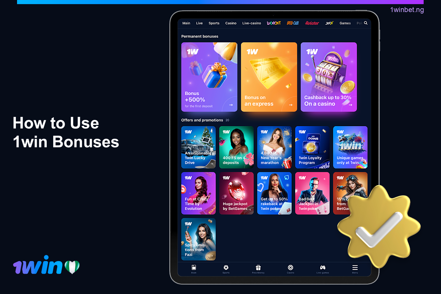 Activating any 1win bonus is simple, ensuring that Nigerian players can easily access their rewards.